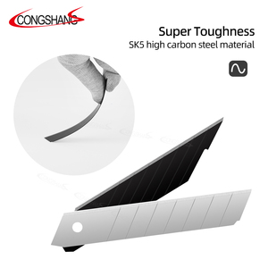 18 milímetros Black Stainless Steel Utility Cutter Knife Blade 10pcs Snap Off para DIY OEM Customizável - Product Image 3