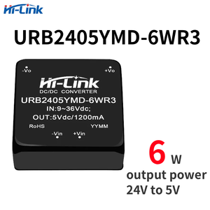 Hi Link DC modulo di potenza URB2405YMD-6WR3 uscita 6W isolato e regolato singola uscita 3.3V/5V/12V/15V/24V - Product Image 4