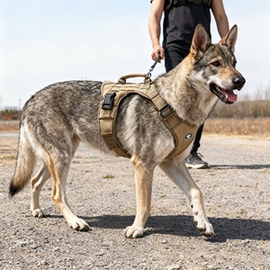 パーソナライズされた環境にやさしいシンプルな戦術犬用ハーネスベスト最新流行の反射調整可能引きなしトレーニング高級スポーツ - Product Image 2