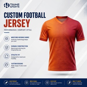Men's <b>Soccer</b> Jersey Football Uniform 100% Polyester Quick Dry Custom Sublimation Printing OEM Service High Quality Sport Jersey - Product Image 1