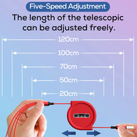 Câble USB rétractable 3 en 1, charge rapide, micro type C, câble de charge multi-prise
