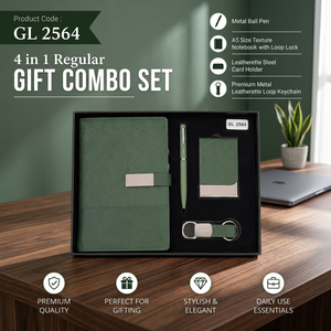 Stationery Gift Combo With A5 <b>Notebook</b> Magnetic <b>Pen</b> Card Holder <b>And</b> Leatherette Keyring For Business Welcome Gifts Daily - Product Image 6