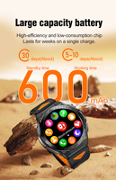 Smartwatch K71 600mAh AMOLED per Uomo, Orologio Intelligente per Sport all'Aperto, Fitness, Tattico, Bluetooth, Impermeabile 3ATM