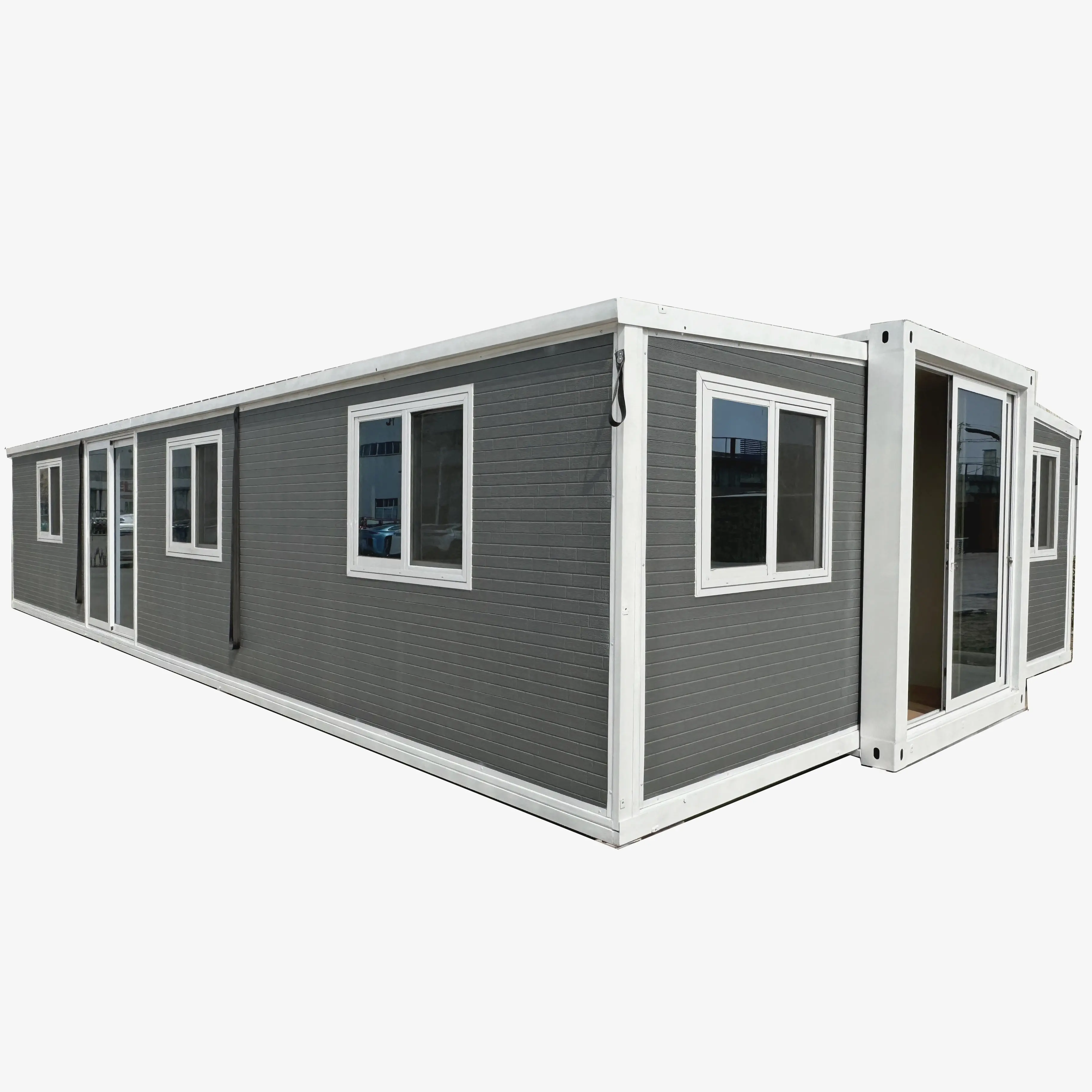3 yatak odası 40ft prefabrik modüler katlanabilir genişletilebilir taşınabilir kabin tuvalet banyo mutfak