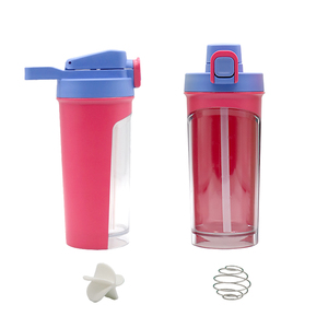 Skaka 780Ml <span class=keywords><strong>Flaska</strong></span> trasparente colorato fantasia PP bottiglie di acqua con scala di capacità di paglia - Product Image 4