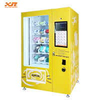 Distributeur automatique bon marché, distributeur automatique de boîtes porte-bonheur de grande capacité avec écran tactile, peut vendre des boîtes aveugles de différentes tailles.
