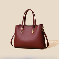 Sac à main structuré vintage imperméable pour femme, design à dessus incurvé, en cuir PU et polyester, sac à bandoulière minimaliste