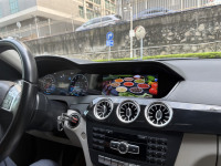 Autoradio à double écran 22,8 pouces pour Mercedes Benz C W204 2011-2014, CarPlay, navigation GPS, autoradio stéréo, lecteur multimédia