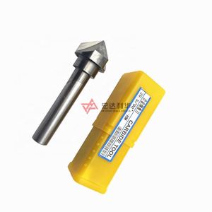 Broca avellanadora de 90 grados con 3 filos de HSS y cobalto M35 para avellanado, desbarbado y contravazado D6.3 - Product Image 2