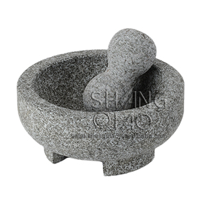 Mortero de granito de piedra Natural, conjunto de mazo con Tejolote, proveedor directo de fábrica - Product Image 1