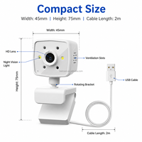 Nouvelle Arrivée W100 Caméra IP Intérieure Intelligente Mini avec Capteur CMOS HD 1080P, Vision Nocturne et Fonction Panoramique/Inclinaison pour la Surveillance de Sécurité Domestique
