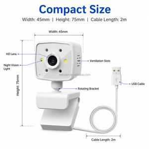 Nueva Cámara IP Inteligente Mini para Interiores con Sensor CMOS HD 1080P, Visión Nocturna y Giro/Inclinación para Monitoreo de Seguridad en el Hogar - Product Image 6