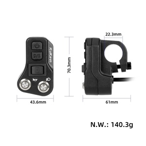 Interrupteur de phare pour trottinette électrique Kukirin G3 Pro G4 Max, interrupteur de clignotant Kugoo, bouton de klaxon pour skateboard, accessoire - Product Image 2