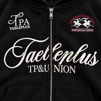 Sweat-shirt à capuche zippé personnalisé OEM ODM brodé, coupe ample, en coton épais, avec appliqué, pour homme, style streetwear de luxe