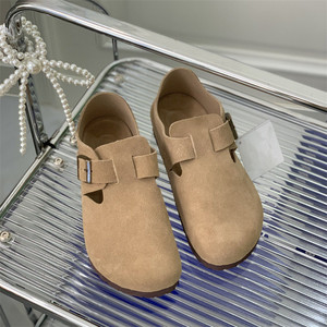 Birkenstocks Custom Tock Clogs para hombres mujeres verano al aire libre gamuza cuero Tpu suela playa Slider Sandalias cómodas zapatillas - Product Image 1