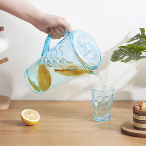 Hot Bán 1.5L PS Nhựa Jug Với Nắp Nước Lạnh Bình Với 4 Tumblers - Product Image 2