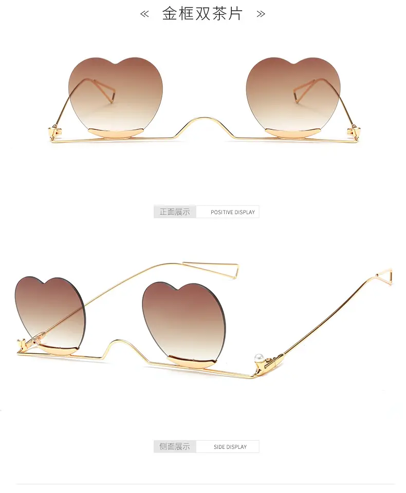 Sunray OEM Eyewear Unisex Fashion Sun Glasses Durable Metal Hinges Pink Kids Women Heart Sunglasses