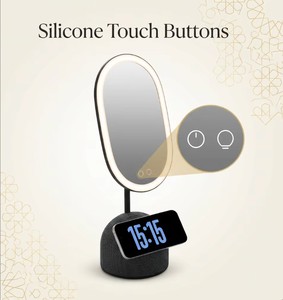 <span class=keywords><strong>Miroir</strong></span> <span class=keywords><strong>de</strong></span> <span class=keywords><strong>maquillage</strong></span> LED pour salle <span class=keywords><strong>de</strong></span> bain avec variateur tactile 3 modes, haut-parleur intégré et station <span class=keywords><strong>de</strong></span> charge <span class=keywords><strong>sans</strong></span> <span class=keywords><strong>fil</strong></span>, <span class=keywords><strong>lampe</strong></span> cosmétique - Product Image 4