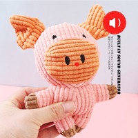 Velours Maïs Mâcher Pet Jouet Interactif Résistant Dentition Peluche pour Teddy Chiens Chats et autres Animaux de Compagnie Auto-divertissement avec Son