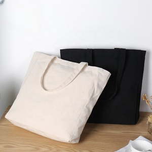 Custom White Black Color Reusable Cotton Blank Silk-<b>screen</b> Print Logo <b>Folding</b> Shopping Canvas Crossbody Tote Bags Gift - Product Image 4