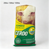 Sac d'emballage tissé laminé BOPP imperméable personnalisé 25lb 50lb 100lb, robuste, qualité alimentaire, pour maïs et aliments pour animaux