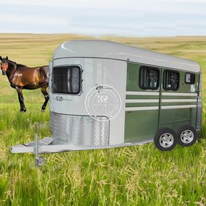Remorque pour chevaux 2025 avec couchette, semi-remorque à chargement en angle, 2, 3, 4 chevaux, avec réduction populaire - Product Image 1