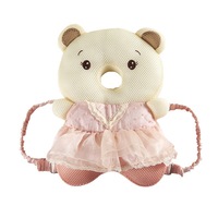 Casque de protection pour bébé, coussin dorsal de sécurité pour tout-petit, motif renard et abeille, respirant, jaune