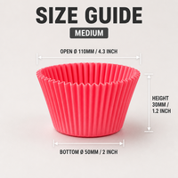 Lot de 1000 moules à muffins jetables en papier, couleur unie, résistants à la graisse, qualité alimentaire