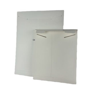 Customizable White Flat Kraft Paper Mailing Bag Sturdy Tab Lock Eco-Friendly Recycled Packaging for Mailers <strong>Documents</strong> Grocery - Product Image 1