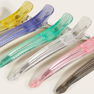 Pinza de Pelo Tipo Pico de Pato de 12 cm, Plástico, Color Sólido, Duradera, para Uso Diario, Salón y Hogar - Product Image 1