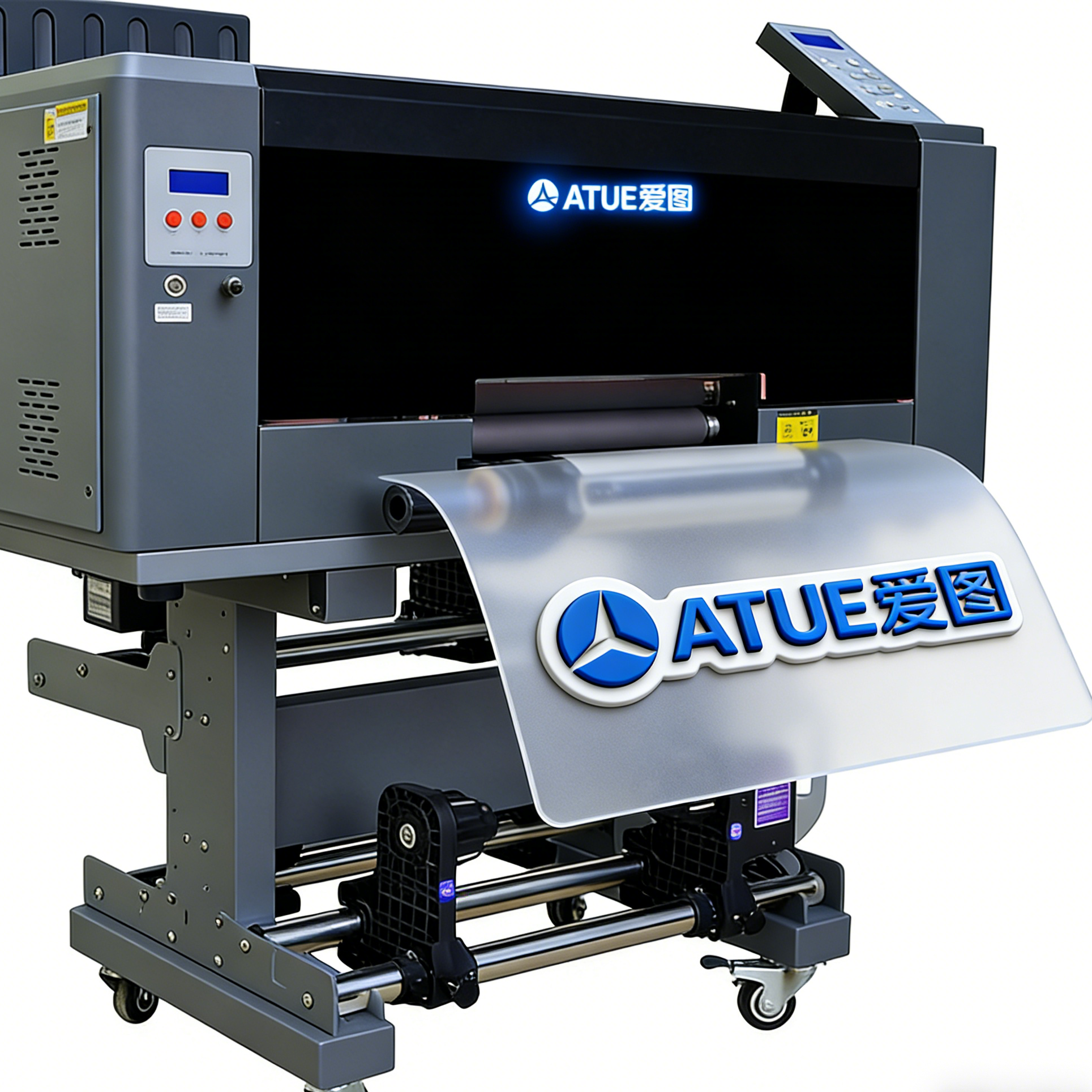 A3 30cm Roll To Roll UV DTF Printer With Laminator Transfer UV AB Film Metal Glass Printing