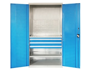 Fenghui gereedschapskast met laden en metalen planken met hangbord - Product Image 2