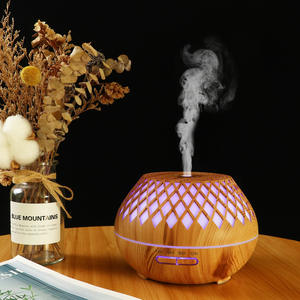 Diffuseur d'arômes à grain de bois 0,5 L, humidificateur ultrasonique avec lumière LED pour usage domestique - Product Image 4