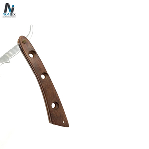 มีดโกนหนวดสำหรับผู้ชาย ใบมีดแบบตัดเดียว คุณภาพดี ขายดี ด้ามไม้ พร้อมชื่อแบรนด์ตามสั่ง - Product Image 6