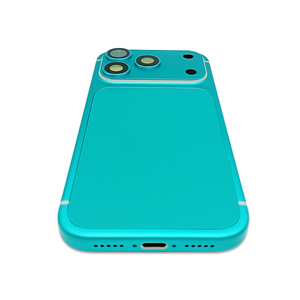 Custodia di Lusso in Metallo <span class=keywords><strong>Tiffany</strong></span> Blue per iPhone 17 Pro, Personalizzabile con Logo, Disponibile in Diversi Colori - Articolo di Grande Successo - Product Image 1