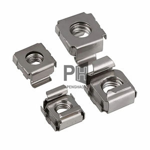 Écrous en métal durables en acier inoxydable pour armoire Fabricant d'écrous en fer à <span class=keywords><strong>cage</strong></span> Carré monté en rack OEM M4 M5 M6 M8 Écrou à <span class=keywords><strong>cage</strong></span> - Product Image 1
