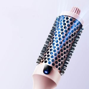 Cepillo Térmico Eléctrico PTC de 1.5 Pulgadas con LED, Doble Voltaje, Turmalina Rosa, Tecnología de Iones Negativos, Rizador de Cabello con 5 Temperaturas - Product Image 3