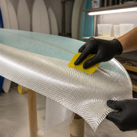 Kain Roving Fiberglass Ringan 300gsm Mudah Dibentuk, Kain E-Glass untuk Laminasi Dek Kapal Pesiar dan Papan Selancar