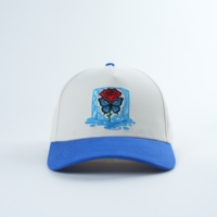 Casquette de baseball à 5 panneaux avec logo brodé personnalisé Yukaihe, profil moyen, visière incurvée, casquette de sport unisexe de qualité supérieure pour l'extérieur
