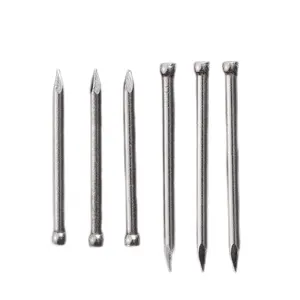 Hot sales Galvanized Fastener, Bright Polished Bullet Head Finishing Nails Bright Smooth Shank Brad bullet lost head wire nails/