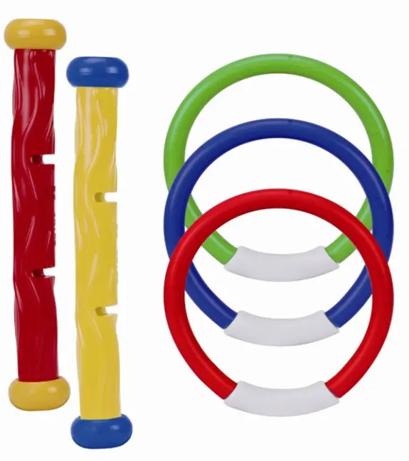 Conjunto de brinquedos de mergulho para piscina, 4 peças de jogos de água para mergulho subaquático para meninos e meninas