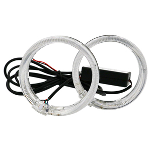 Anneau lumineux LED CQL <span class=keywords><strong>Angel</strong></span> Eye pour lentille de projecteur Bi-LED de 3 pouces, modification de phare de voiture - Product Image 1
