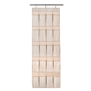 20-Pockets Over the Door Hanging <b>Shoe</b> Organizer <b>Shoe</b> Box <b>Holder</b> Non-Woven Fabric with 3 Hooks for Home Storage - Product Image 3