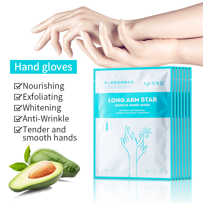 OEM Органическая увлажняющая маска для рук, отбеливающая никотинамид, косметическая маска для рук, увлажняющая отшелушивающая восстанавливающая маска для рук