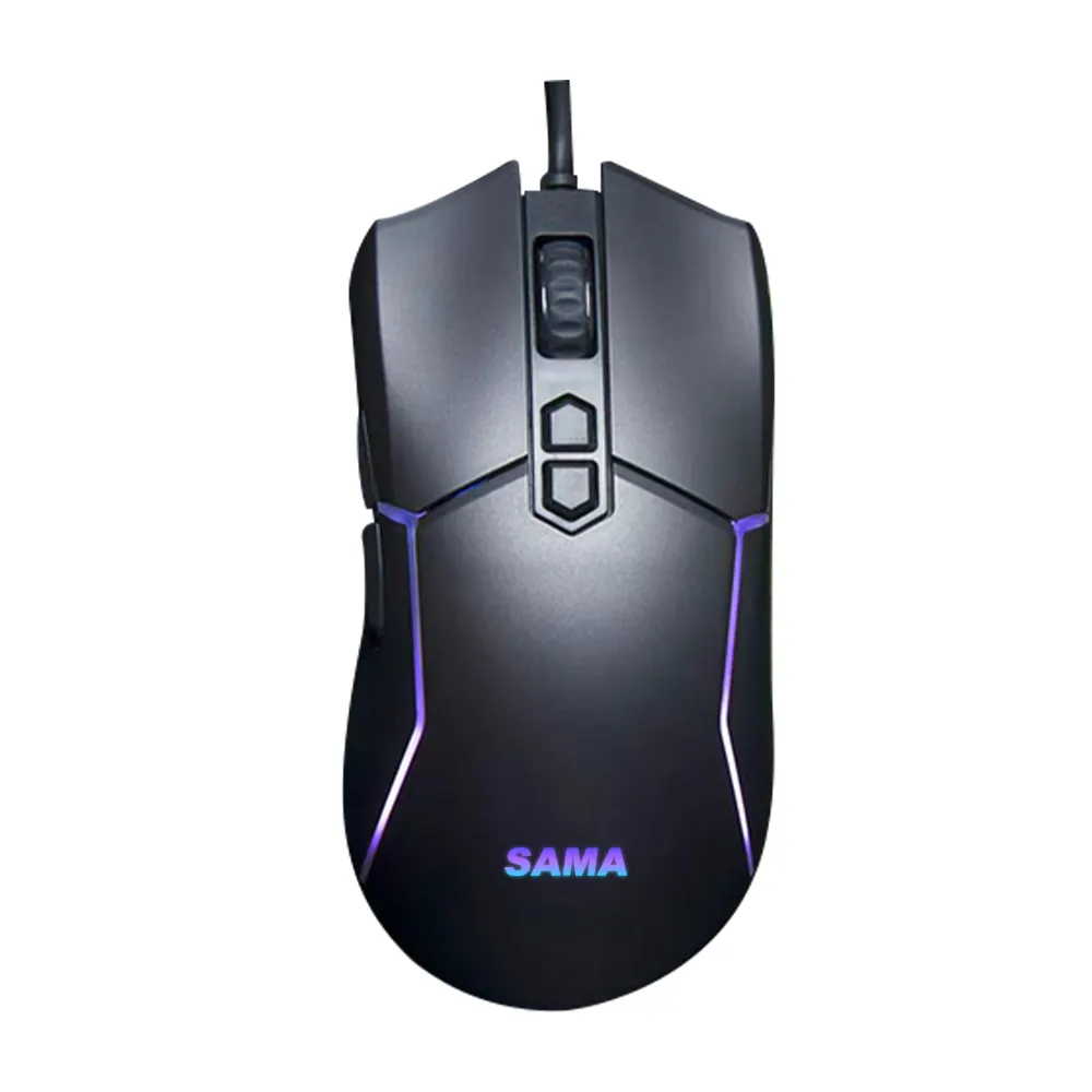 SAMA Custom Ergonomic high dpi 7d Programmable USB Wired Laptop Desktop PC Gamer Mice Gaming RGB Mouse