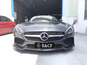 Séparateur de pare-chocs avant en Fiber de carbone léger de Style R pour <span class=keywords><strong>Mercedes</strong></span> Benz AMG GT GTS <span class=keywords><strong>GTC</strong></span> C190 2015-2018 - Product Image 4