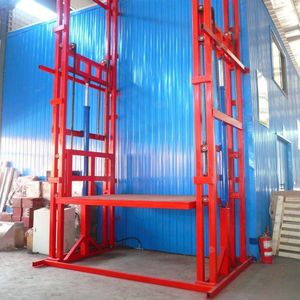 Riel de guía Elevador de carga vertical hidráulico Elevador de mercancías de piso de entresuelo 500kg a 5000kg - Product Image 2