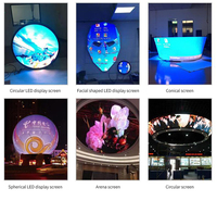 Affichage publicitaire sphérique LED 3D intérieur couleur intégrale 4K HDR10 étanche IP65, angle de vision à 360°, lisible en plein soleil, haute luminosité