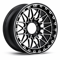 Jantes en alliage d'aluminium AL 17 pouces Flow Form, tout-terrain, 6x139.7, noir mat, pour Bronco Wrangler Raptor Land Cruiser