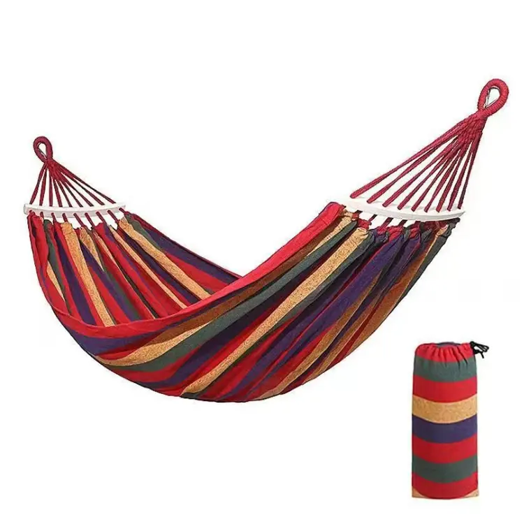 Cheap Price Premium Hammock Garden Camping Canvas Lightweight Bed Outdoor Travel Swing portable lightweight camping hammock